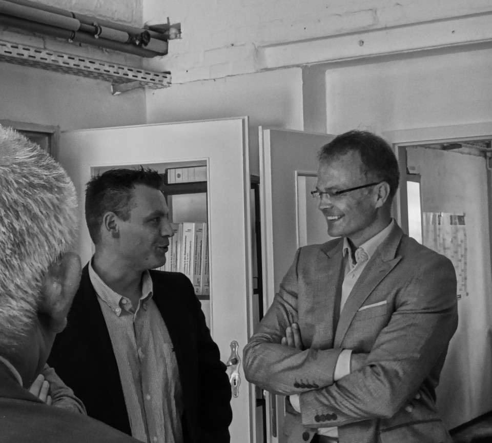 Michael Schierack im Fernmeldebau Strausberg GmbH